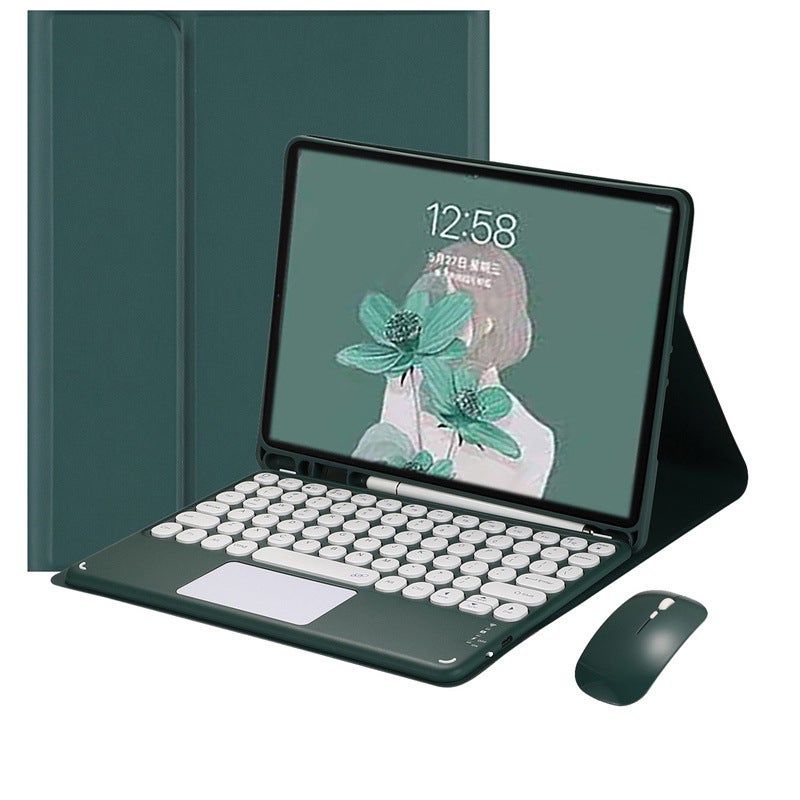 Applicable to S7FE Samsung tablet S6lite wireless Bluetooth keyboard P610 leather case wonderful mouse A7 pen slot A8 - Image 2